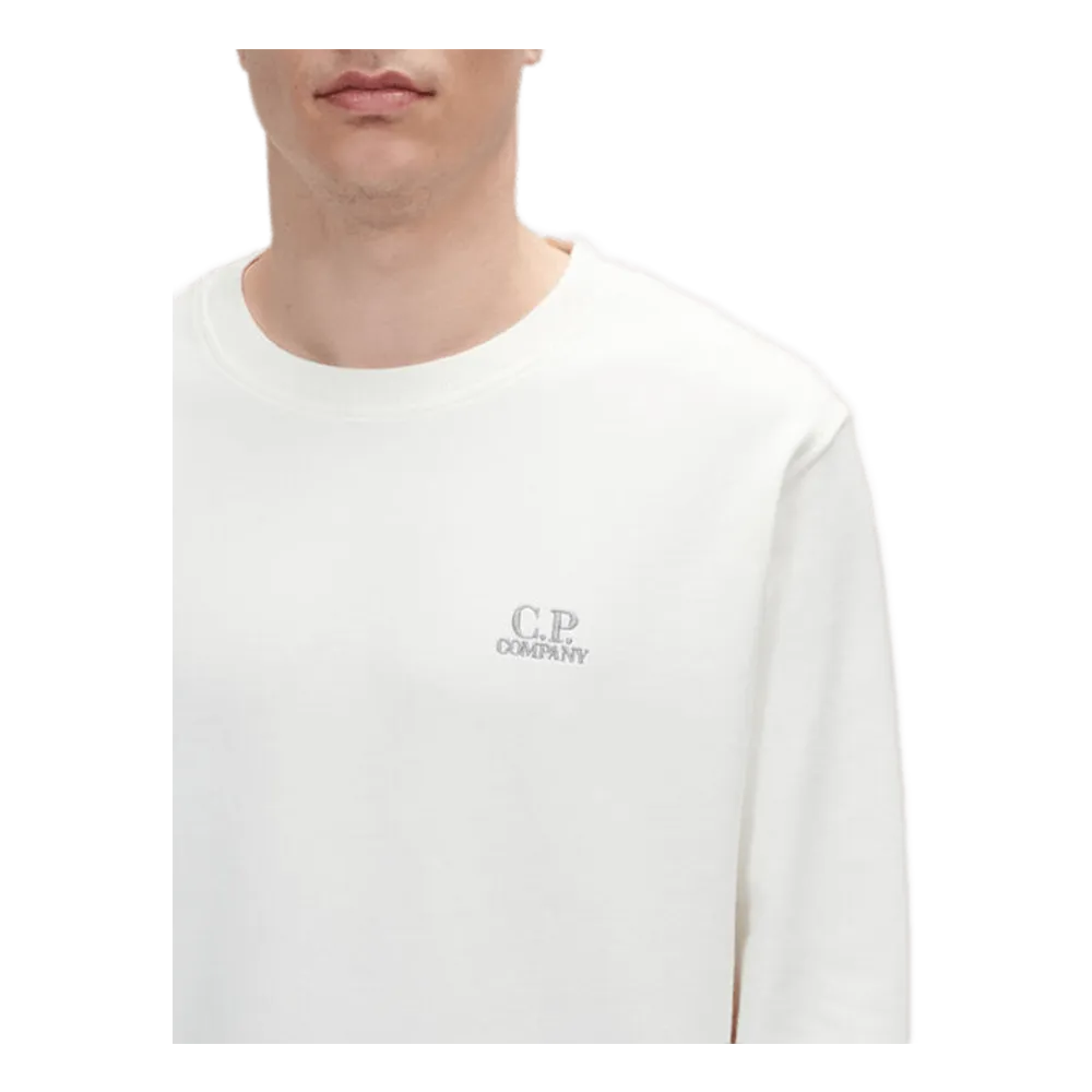 C.P. COMPANY SWEATSHIRTS CREW NECK GAUZE WHITE MEN 14CMSS136B005398G103
