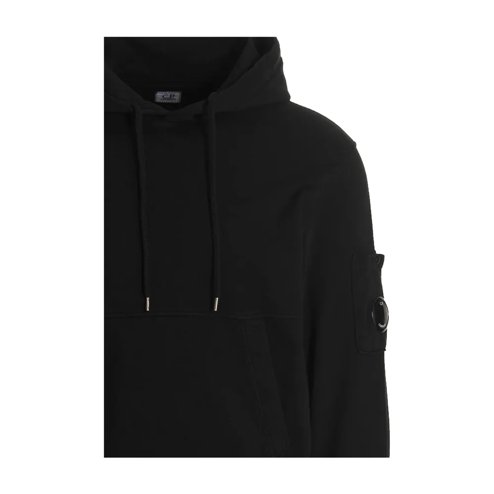 C.P. COMPANY SWEATSHIRTS SWEAT HOODED BLACK MEN 14CMSS137A005398G999