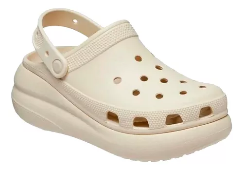 Crocs Originales Classic Crush Clog Beige Ahora 6 Empo2000