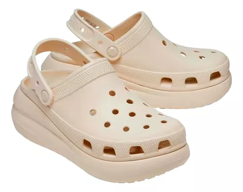 Crocs Originales Classic Crush Clog Beige Ahora 6 Empo2000