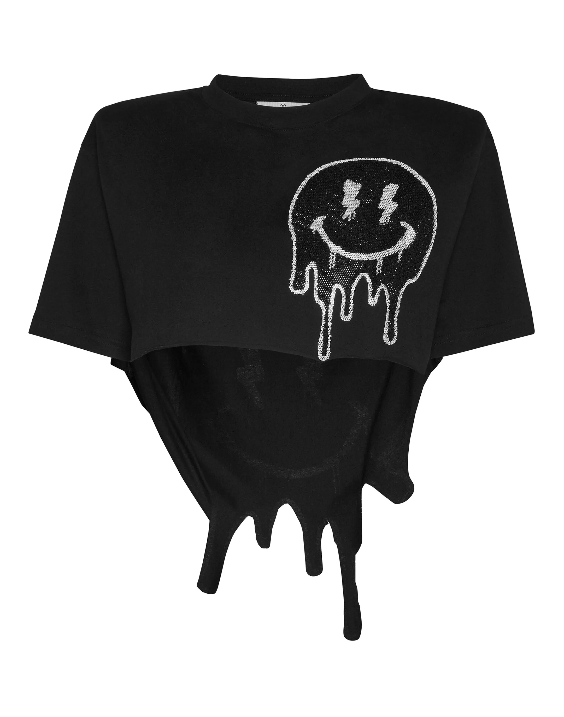 CROPPED TSHIRT ROUND NECK SS SMILE