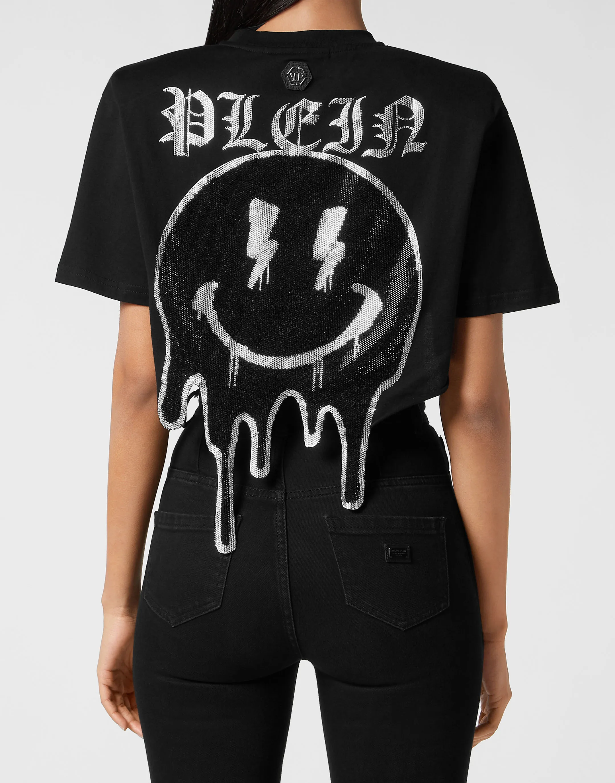 CROPPED TSHIRT ROUND NECK SS SMILE