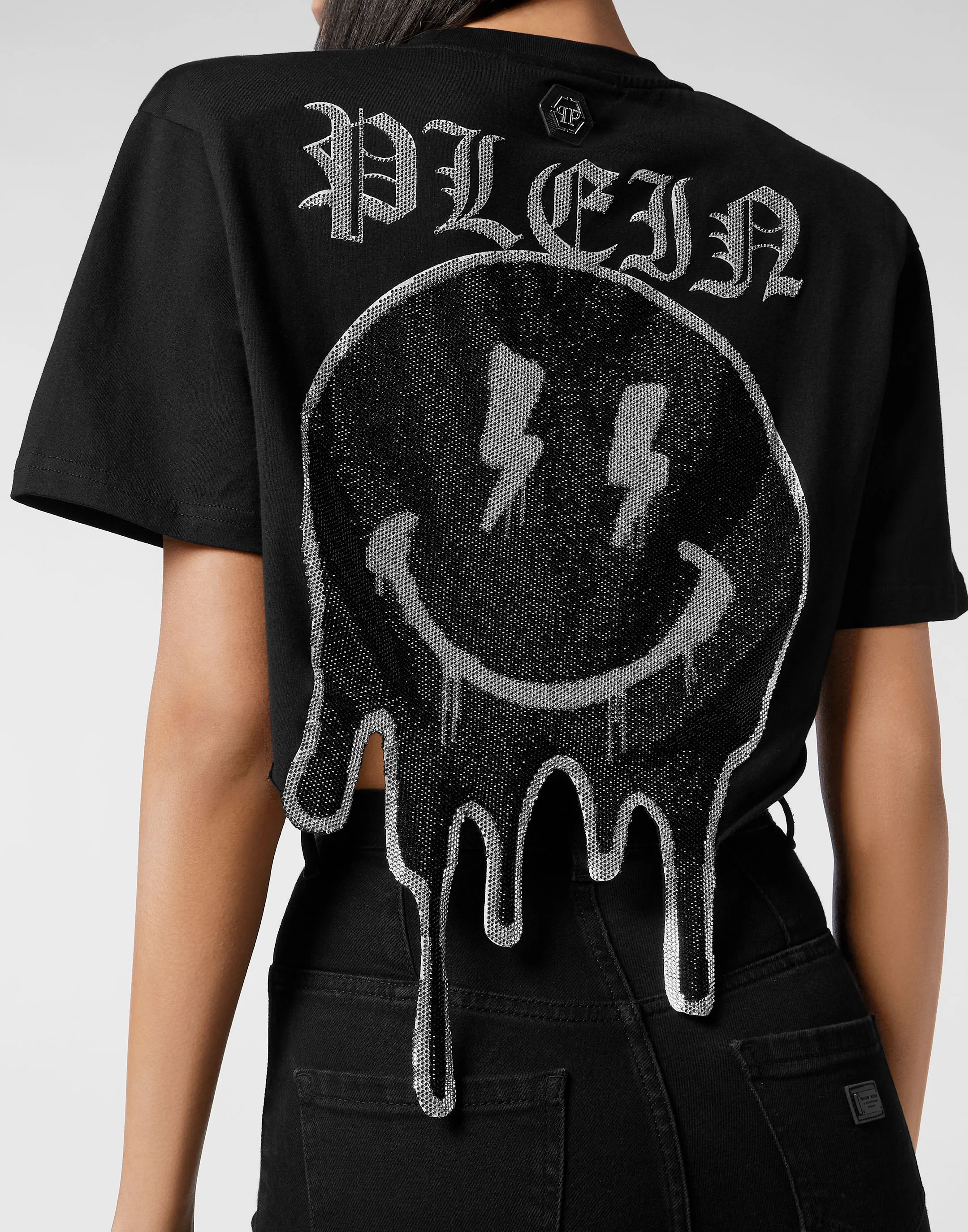 CROPPED TSHIRT ROUND NECK SS SMILE