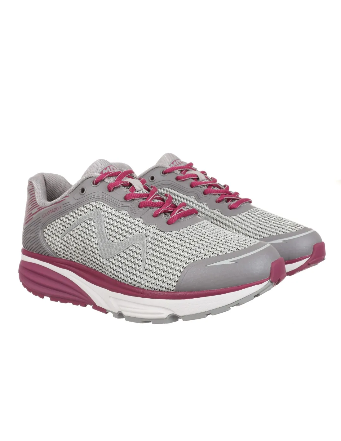 DEPORTIVA CASUAL ESTAMPADO ZICZAC GRIS PARA MUJER MBT