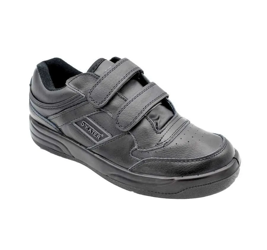 DEPORTIVA CLÁSICA PARA HOMBRE DOBLE VELCRO MUY CÓMODA NEGRA