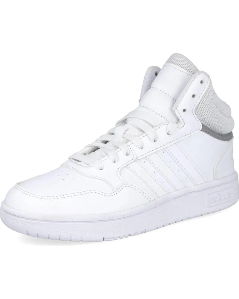 Deportivas de Niño ADIDAS GW0401 NINO HOOP MID 3 0 K BLANCO