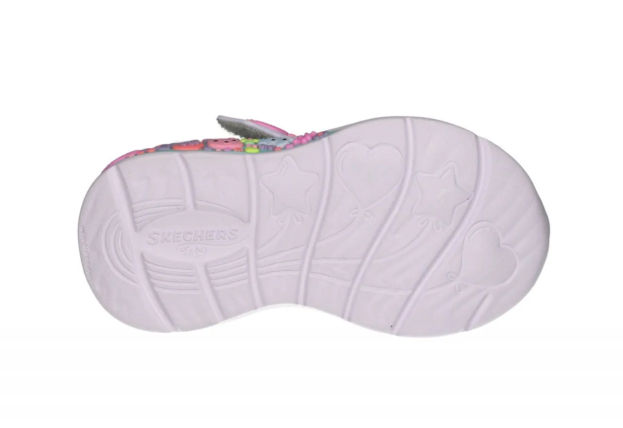 Deportivo Velcro Rejilla Plata Cordon Rosa Piso Talon y Velcro Animalitos