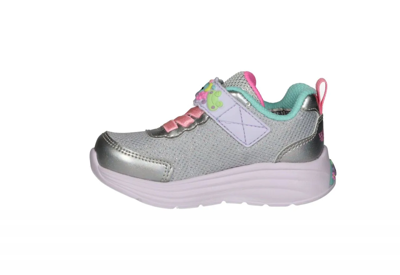Deportivo Velcro Rejilla Plata Cordon Rosa Piso Talon y Velcro Animalitos