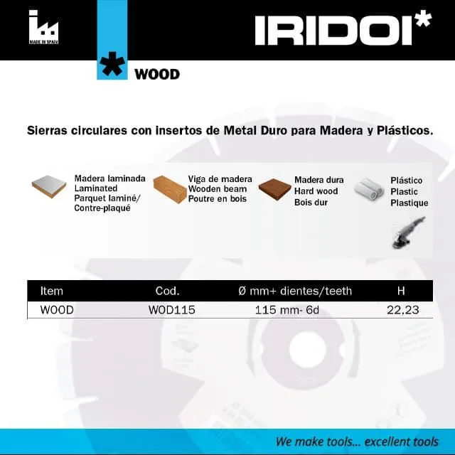 Disco IRIDOI Wood 6d 115