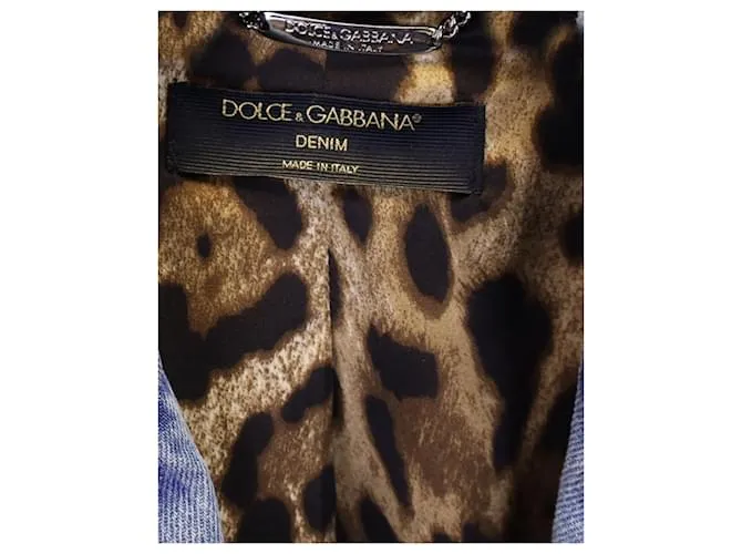 Dolce & Gabbana Chaqueta vaquera desgastada Giacchina en denim azul 