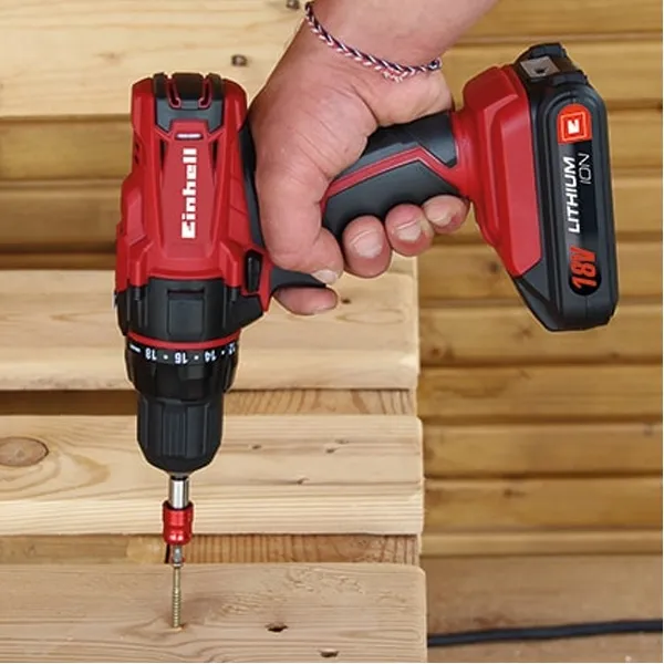 EINHELL  TCCD 182 LI  TALADRO Y ATORNILLADOR CON 1 BATERíA, LIION, 18 V, 1.5 AH, 38 NM