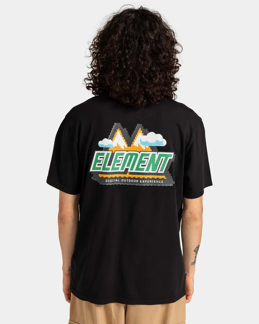 ELEMENT DIGITAL OUTDOOR  TEES FLINT BLACK