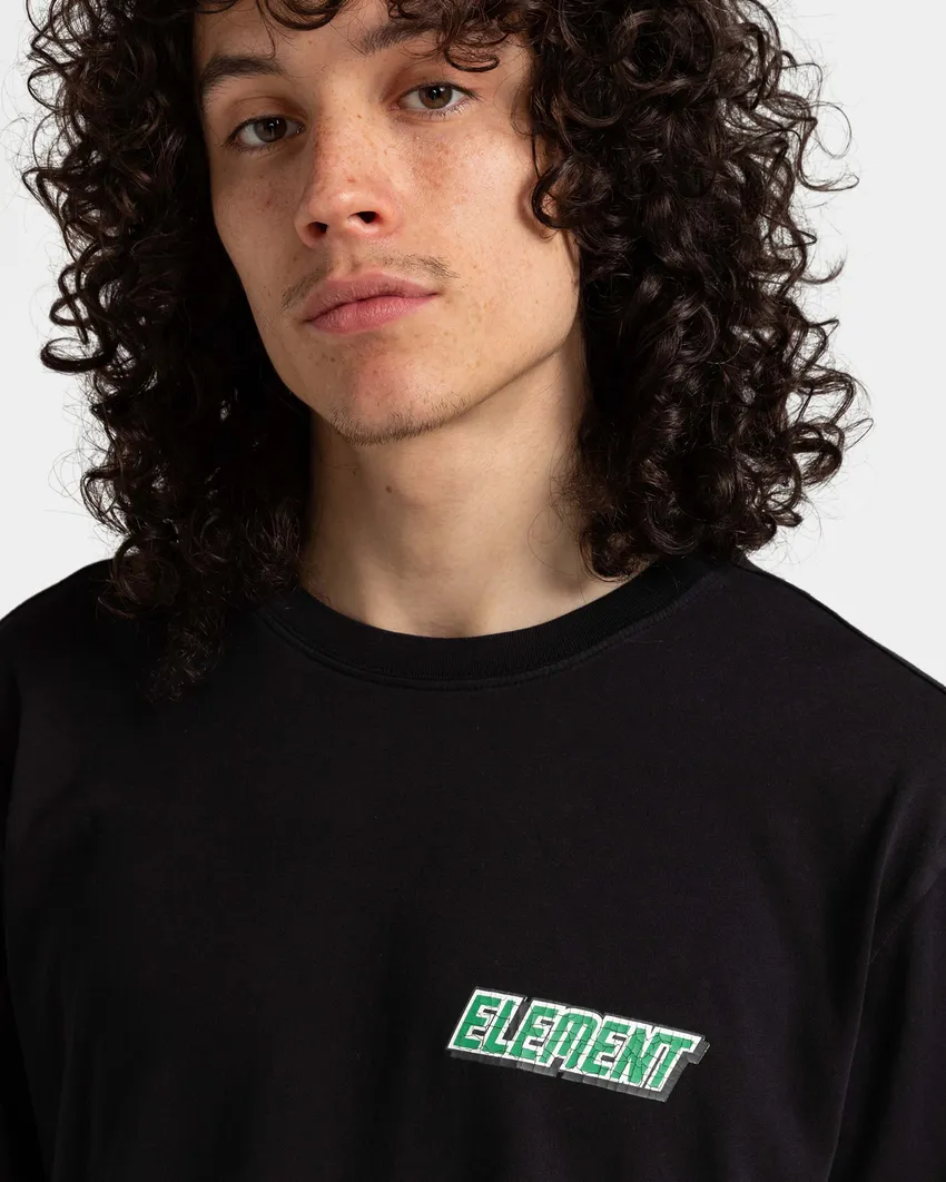 ELEMENT DIGITAL OUTDOOR  TEES FLINT BLACK