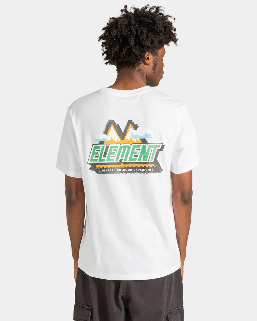 ELEMENT DIGITAL OUTDOOR  TEES OPTIC WHITE