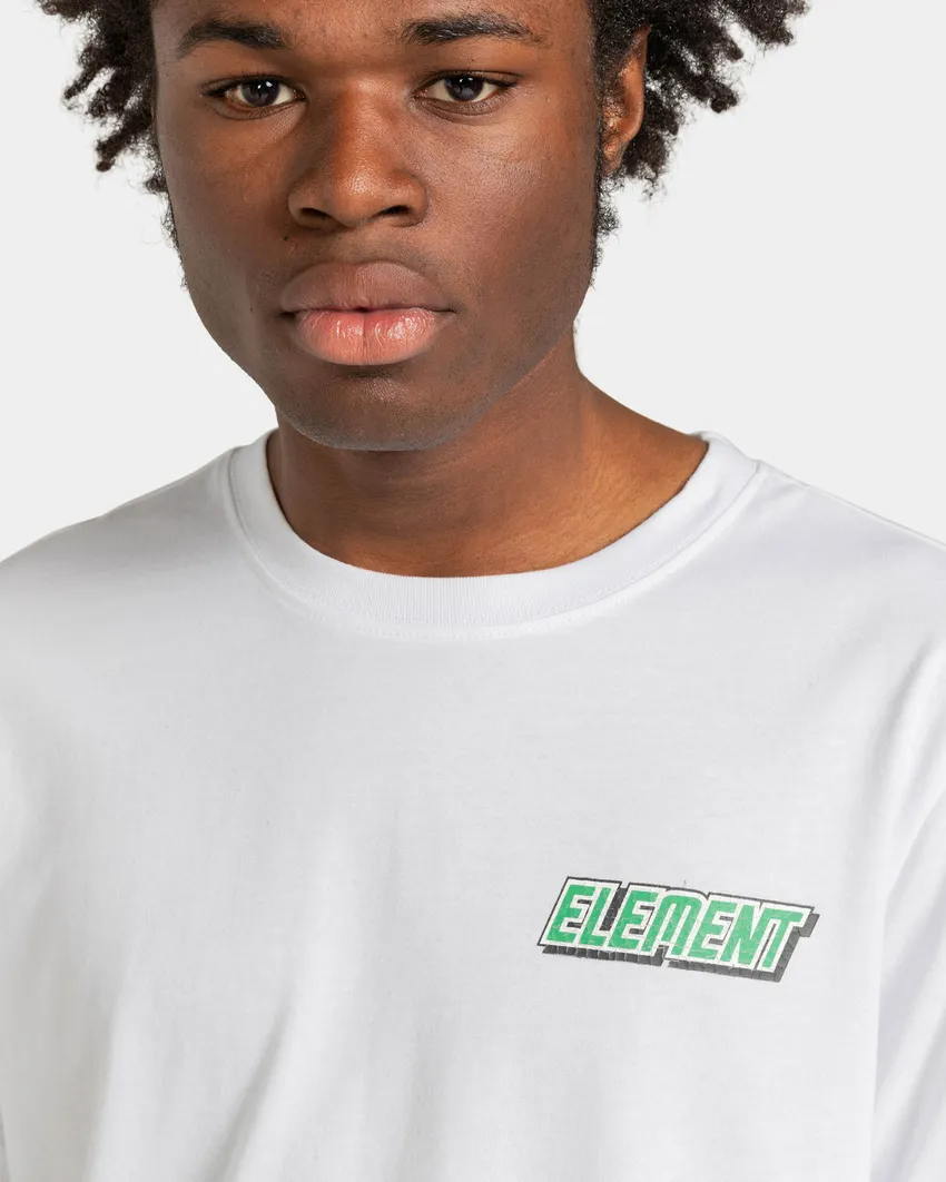 ELEMENT DIGITAL OUTDOOR  TEES OPTIC WHITE
