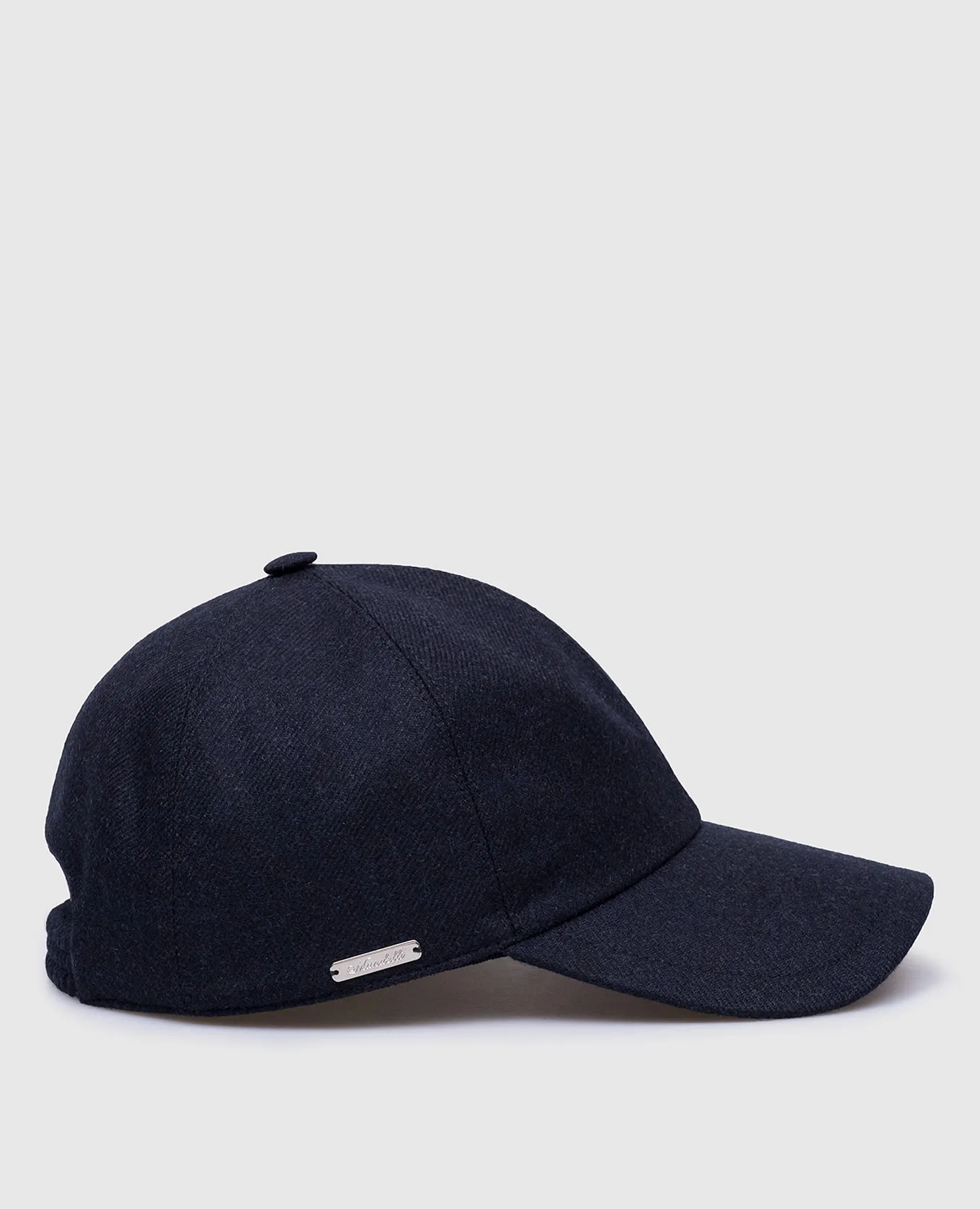 Enrico Mandelli Blue wool and cashmere cap
