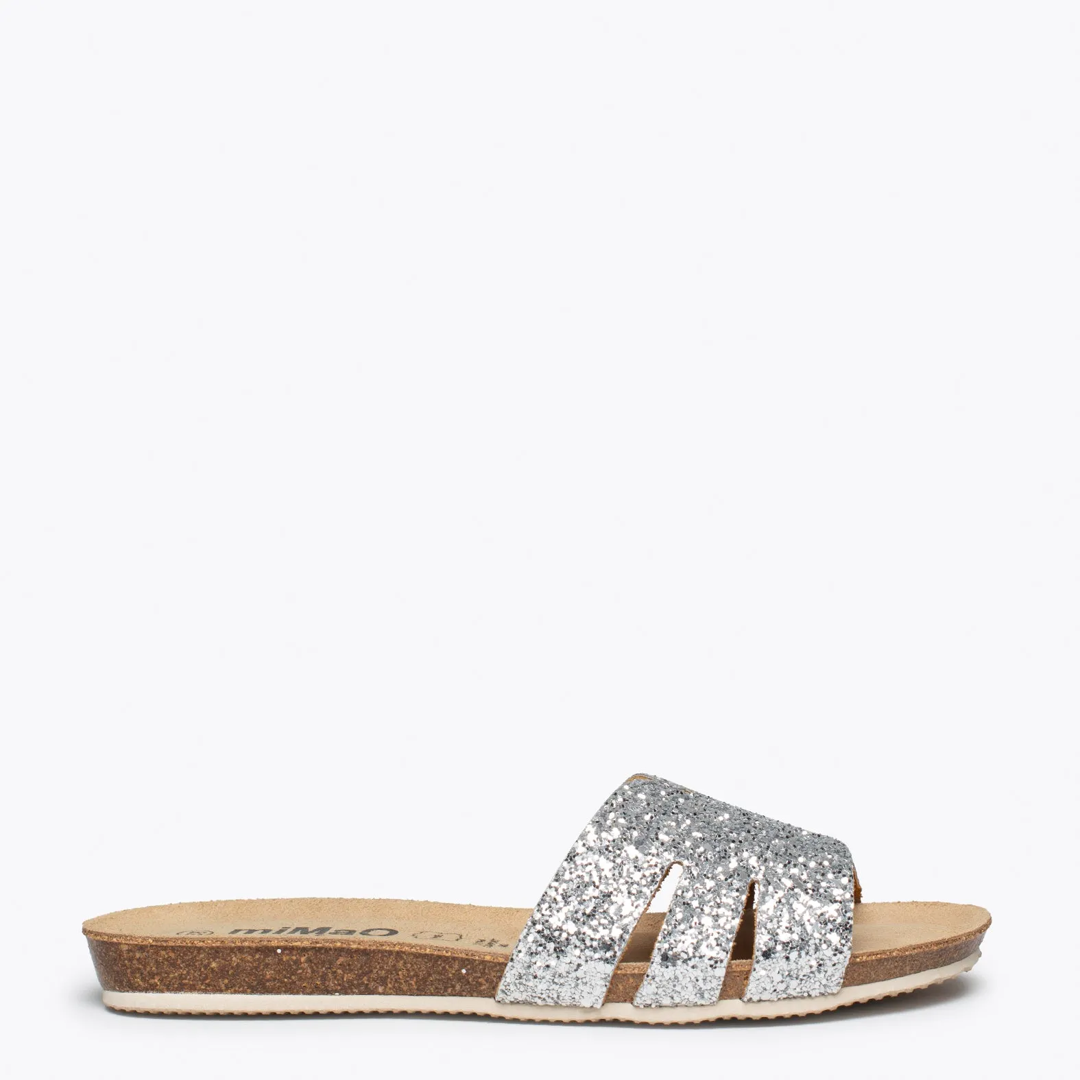 FASHION  PALAS PLATEADAS GLITTER DE MUJER BIO