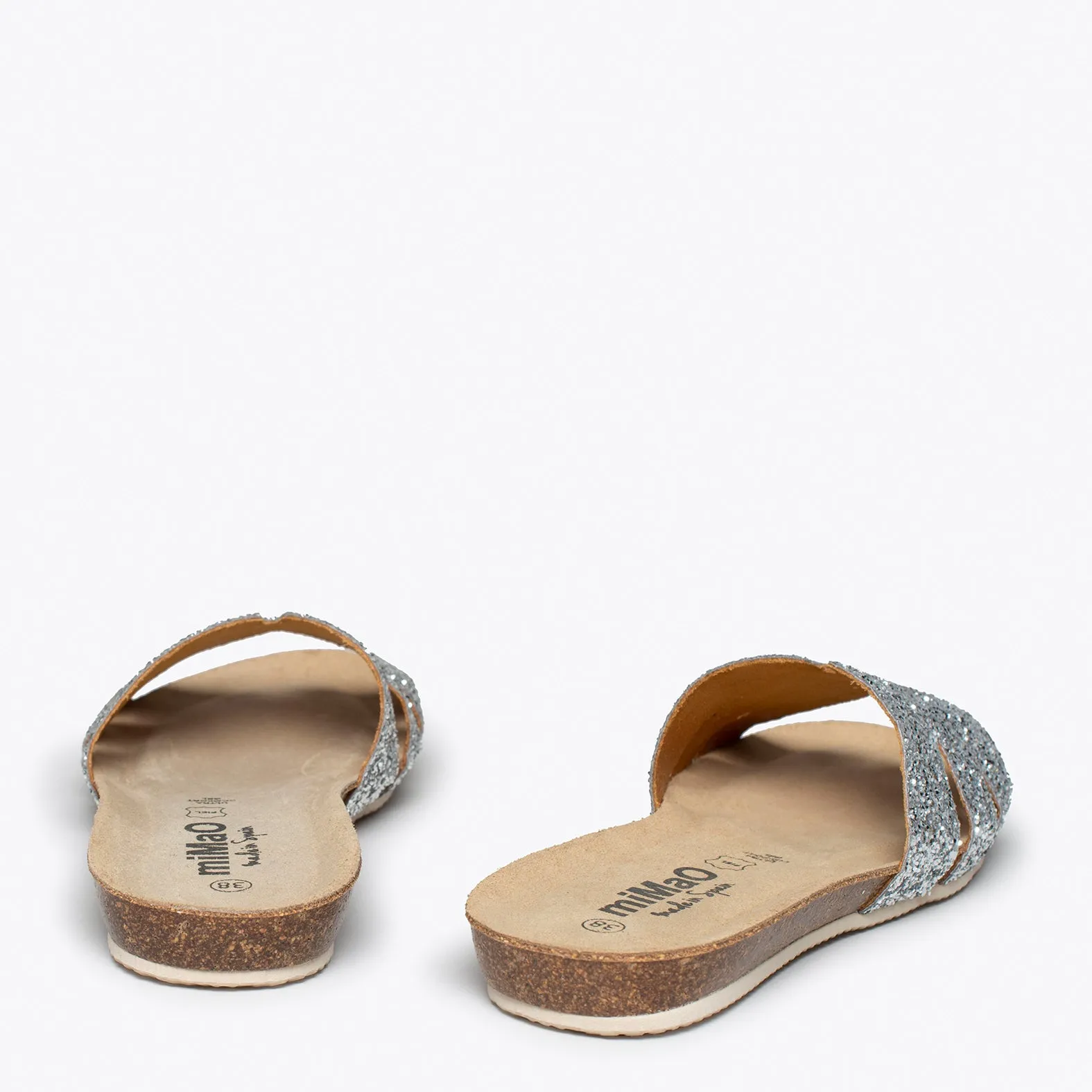 FASHION  PALAS PLATEADAS GLITTER DE MUJER BIO