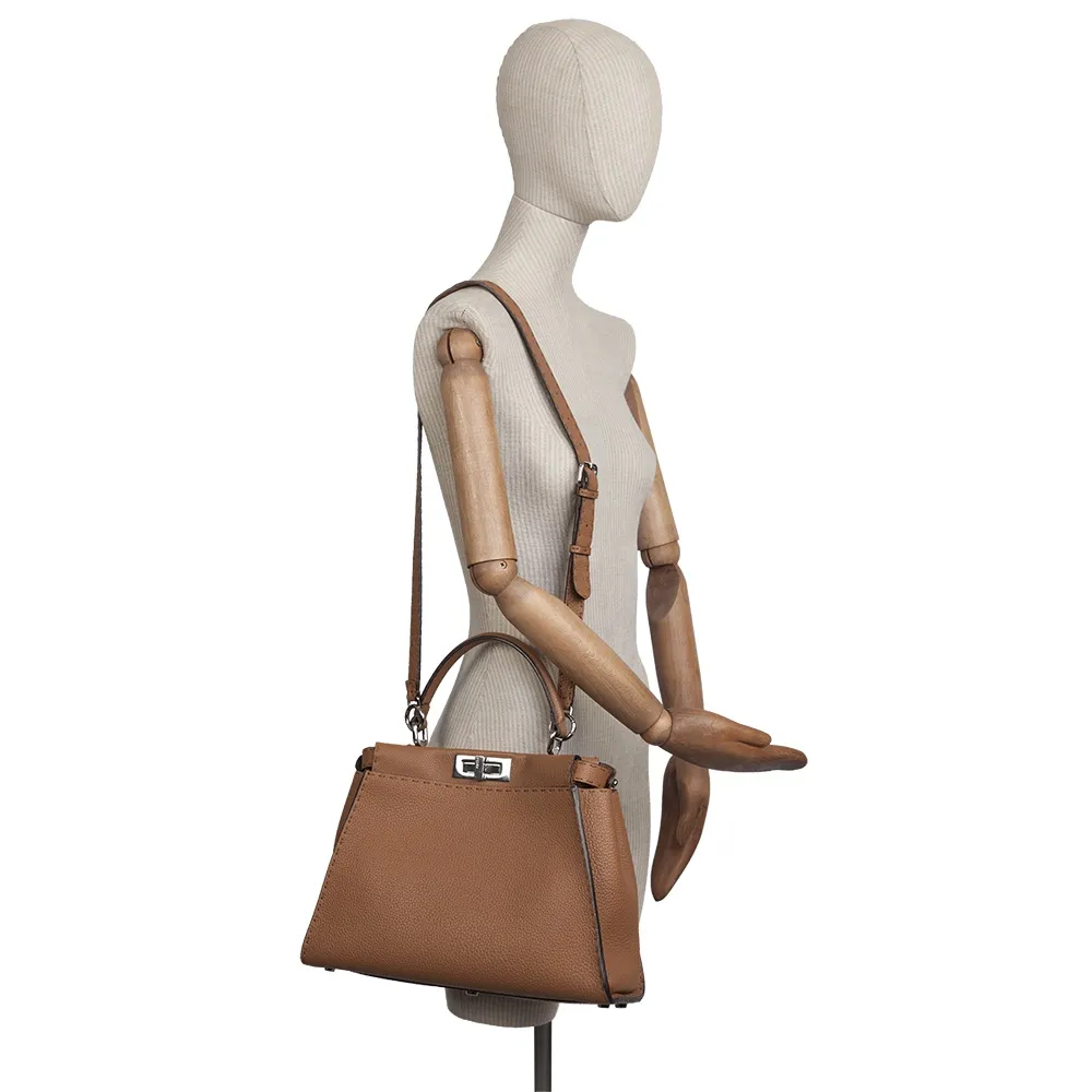 Fendi Bolso Peekaboo Regular Toffee