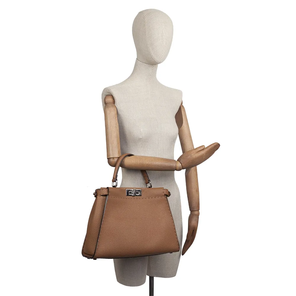 Fendi Bolso Peekaboo Regular Toffee