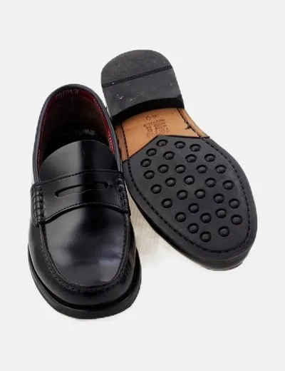 Foreva Mocasín negro piel
