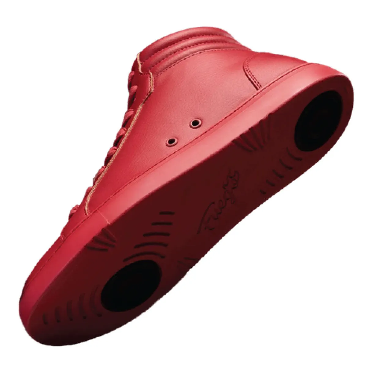 FUEGO HIGHTOP DANCE SNEAKERS EN ROJO