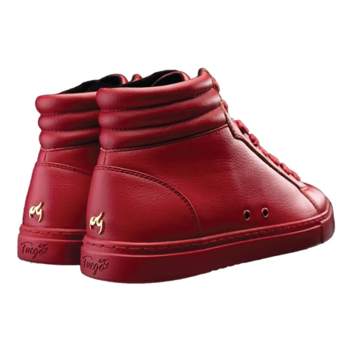 FUEGO HIGHTOP DANCE SNEAKERS EN ROJO