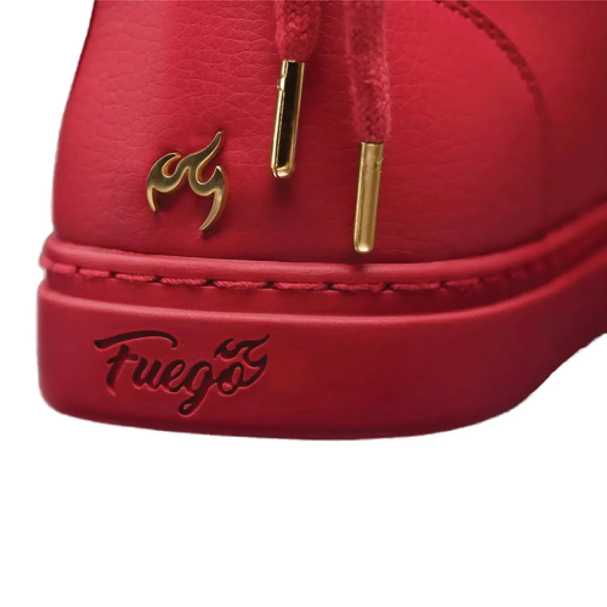 FUEGO HIGHTOP DANCE SNEAKERS EN ROJO