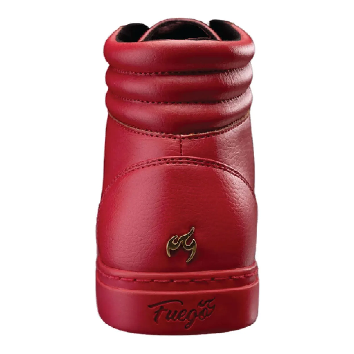 FUEGO HIGHTOP DANCE SNEAKERS EN ROJO