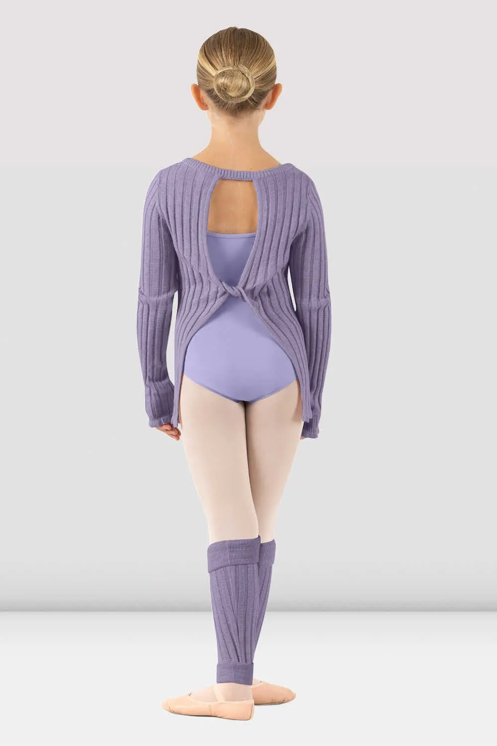 Girls Rose Twist Back Sweater