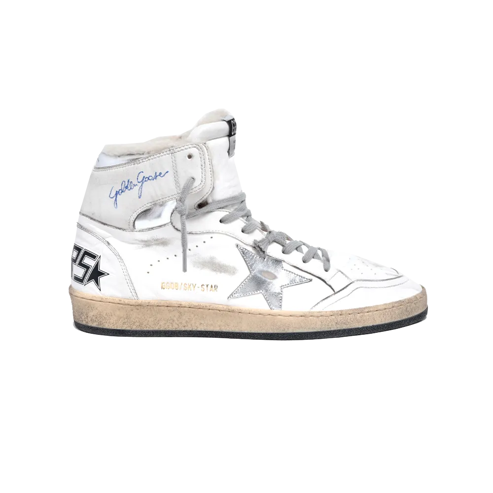 Golden Goose Sky Star Nappa Upper Serigraph White Men GMF00230.F002194.80185