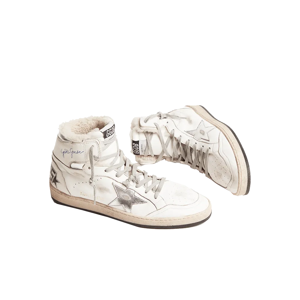 Golden Goose Sky Star Nappa Upper Serigraph White Men GMF00230.F002194.80185