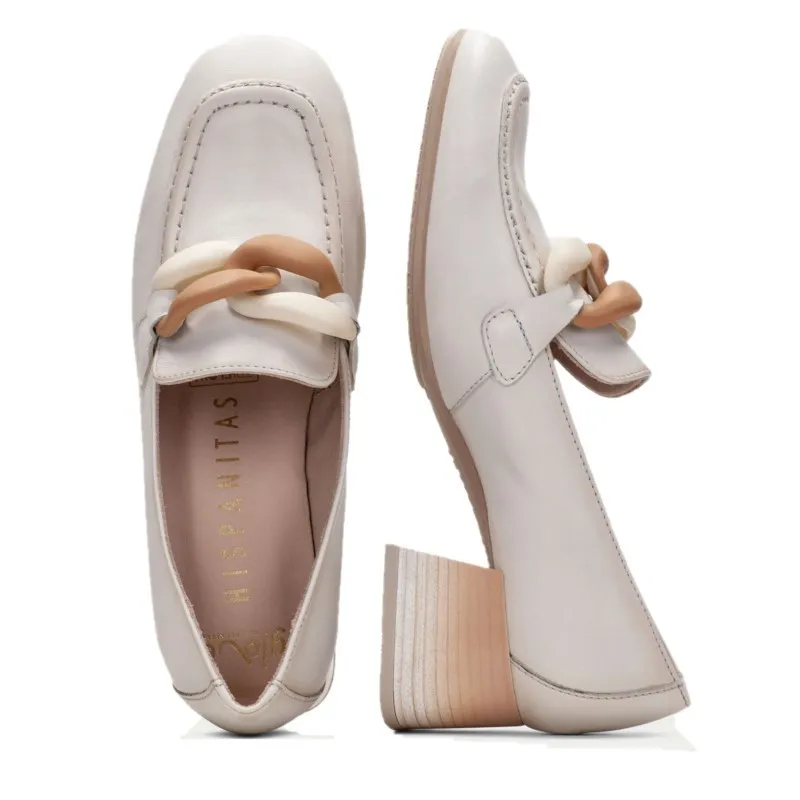 HISPANITAS Etna HV232482 Crema Mocasín adorno mujer