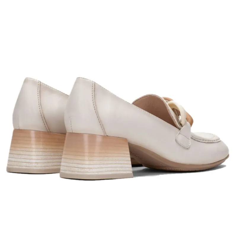 HISPANITAS Etna HV232482 Crema Mocasín adorno mujer
