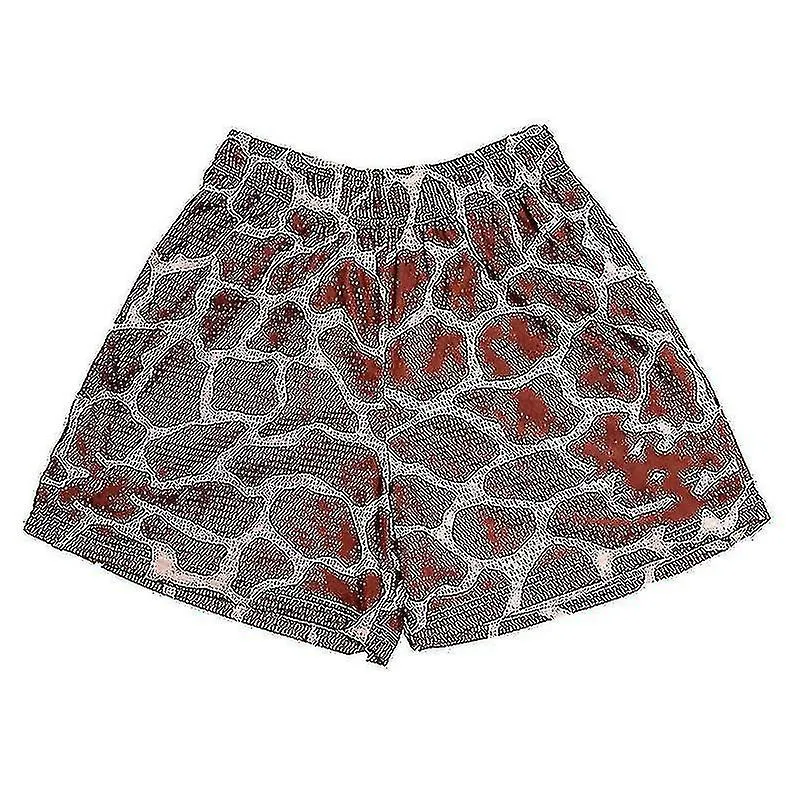 Hombre Cintura Elástica Pantalones Cortos Entrenamiento Pantalones Leopardo Print Mini Pantalones Alta Calidad