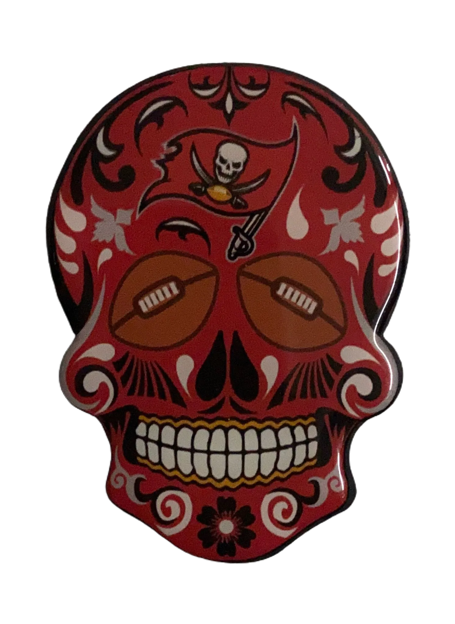 Imán Aminco Sugar Skull Magnet 3 Buccaneers