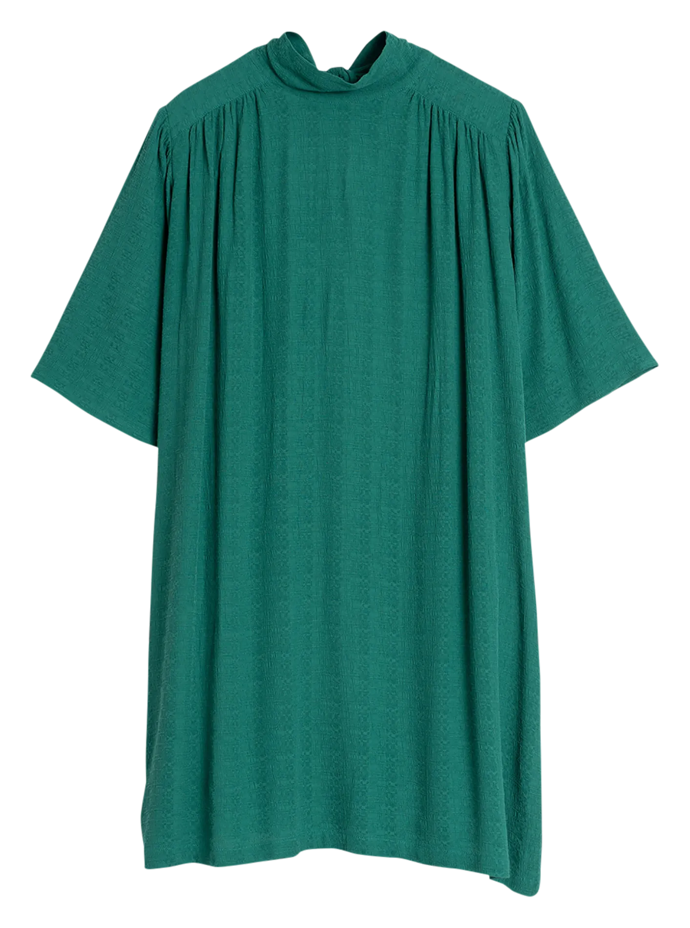 INDI & COLD Vestido corto con cuello alto en verde