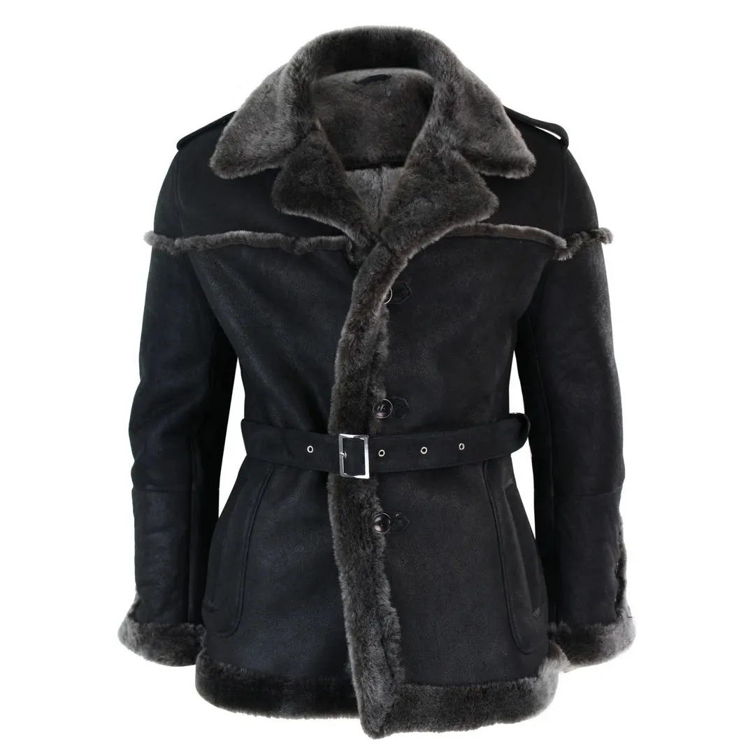 INFINITY OZZY  CHAQUETA CUERO DE OVEJA DOBLE PECHO CABALLERO AZUL OSCURO GRIS NEGRO