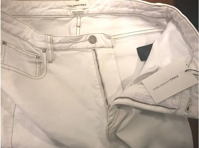 Isabel Marant Etoile Pantalones Blanco 