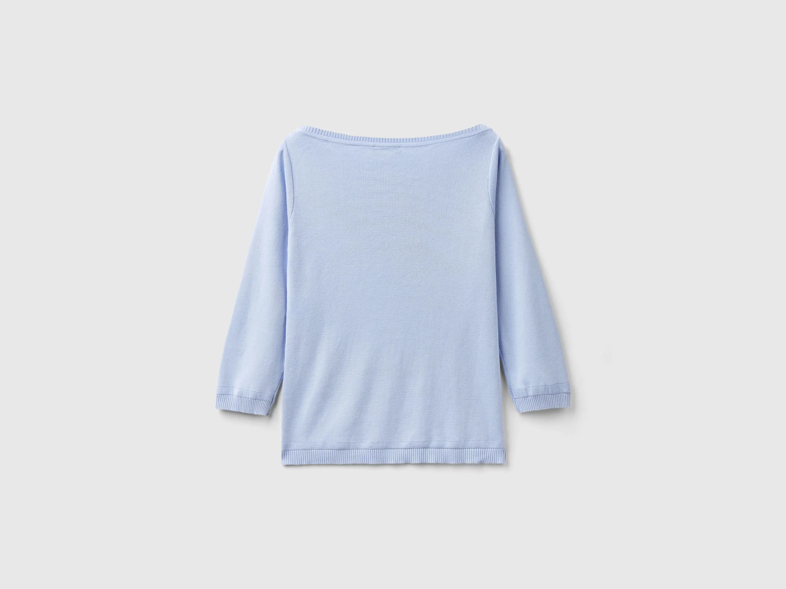 Jersey de 100 % algodón con escote barco