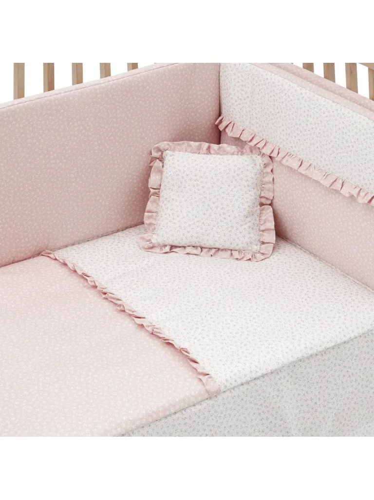 JGO 2 PCS.COLCHA IV. CUNA 60 LIBERTY ROSA 60X120X3 CM