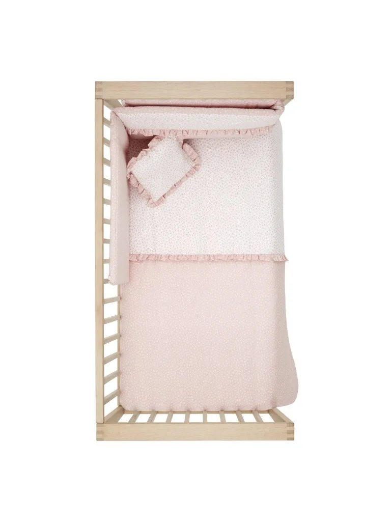 JGO 2 PCS.COLCHA IV. CUNA 60 LIBERTY ROSA 60X120X3 CM