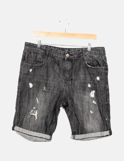 Kiabi Pantalón denim negro