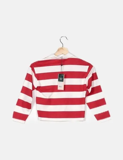 KIDS ONLY Polo rayas rojas