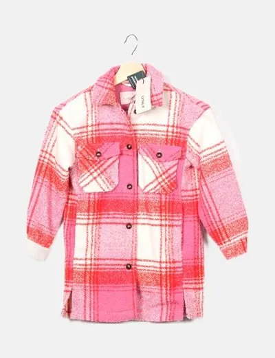 KIDS ONLY Sobrecamisa cuadros tricolor