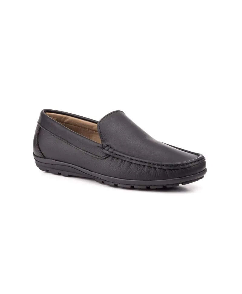 Kiowa Mocasín Hombre Piel Negro Marrón