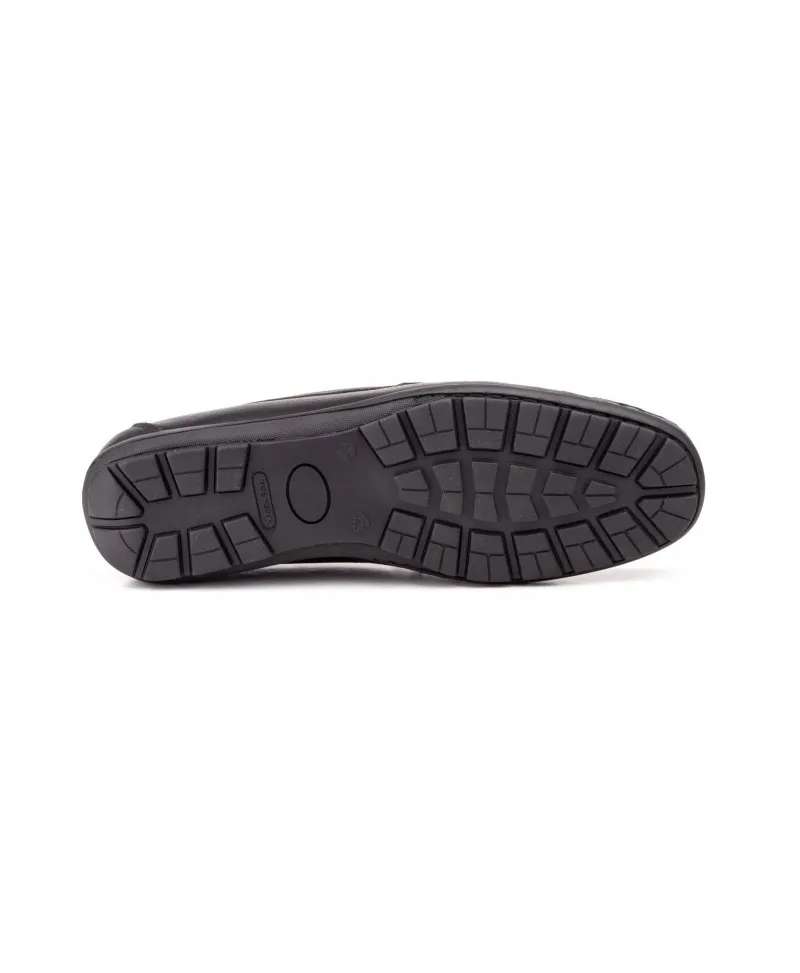 Kiowa Mocasín Hombre Piel Negro Marrón