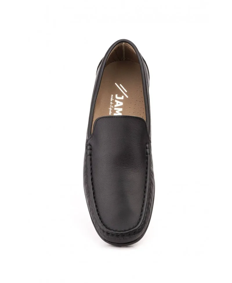 Kiowa Mocasín Hombre Piel Negro Marrón