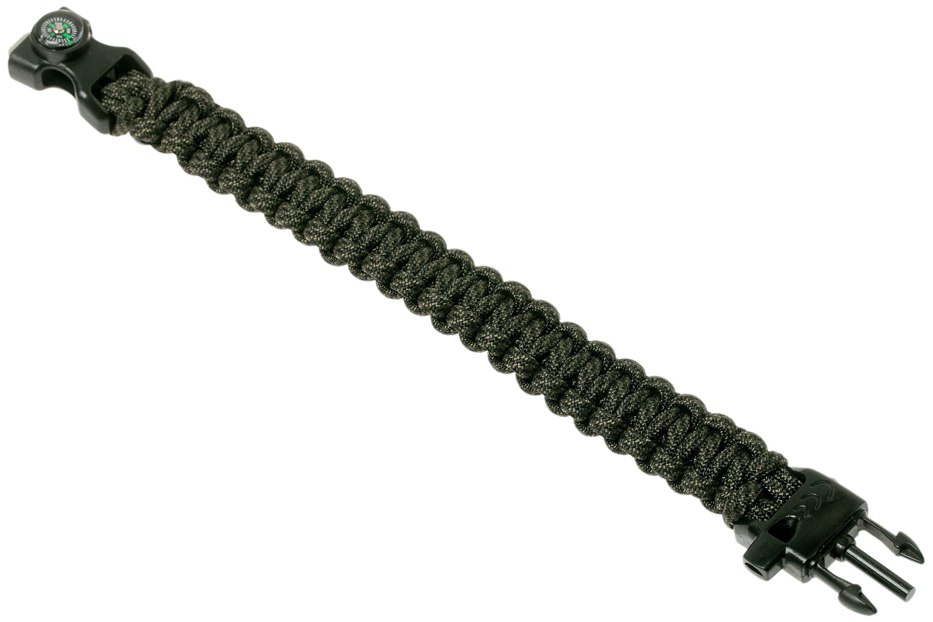 Knivesandtools pulsera de supervivencia cobra wave, longitud tamaño interior 22 cm, comanche