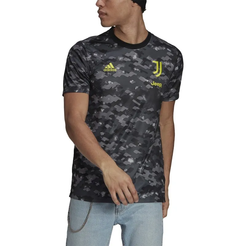 La juventus camiseta pre partido gris 2021/22 Adidas